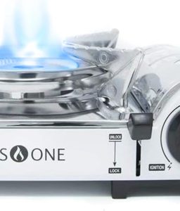 GasOne Emergency Gear Camping Mini Butane Portable Gas Stove with Carrying Case